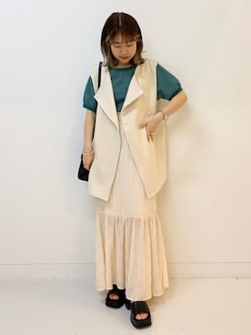 「archives（アルシーヴ）のアイテム（その他アウター）」を使った、archivesさん（レディース・150cm）の春コーディネート
