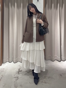 「archives（アルシーヴ）のアイテム（ジャケット/アウター）」を使った、archivesさん（レディース・154cm）の秋コーディネート