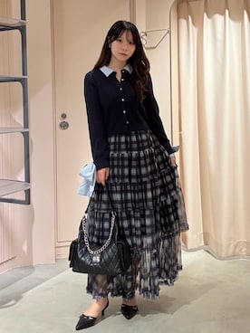 「archives（アルシーヴ）のアイテム（バッグ）」を使った、archivesさん（レディース・160cm）の秋コーディネート