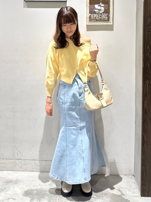 セール】デニムタイトマーメイドスカート（デニムスカート