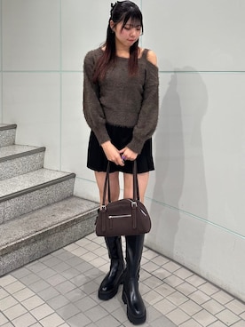 「archives（アルシーヴ）のアイテム（スカート）」を使った、archivesさん（レディース・160cm）の秋コーディネート