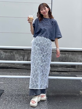 「archives（アルシーヴ）のアイテム」を使った、archivesさん（骨格ナチュラル・レディース・157cm）の夏コーディネート