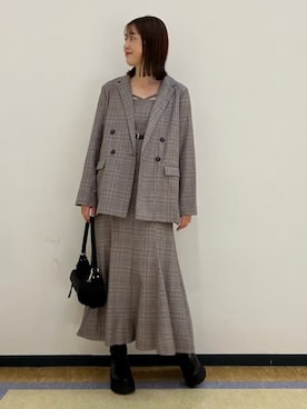 「archives（アルシーヴ）のアイテム（ジャケット/アウター）」を使った、archivesさん（レディース・160cm）の冬コーディネート