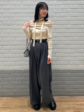 「チョーカートップス」｜archivesさん（レディース・160cm）の冬コーディネート
