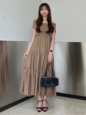 「archives（アルシーヴ）のアイテム（ワンピース/ドレス）」を使った、archivesさん（レディース・160cm）の夏コーディネート