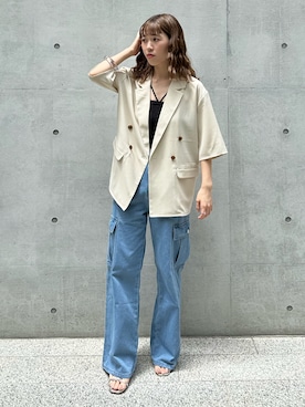 「archives（アルシーヴ）のアイテム」を使った、archivesさん（骨格ナチュラル・レディース・157cm）の夏コーディネート
