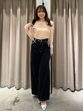 「archives（アルシーヴ）のアイテム（パンツ）」を使った、archivesさん（レディース・158cm）の春コーディネート