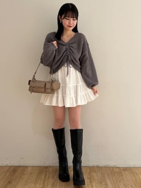 「archives（アルシーヴ）のアイテム」を使った、archivesさん（レディース・160cm）の冬コーディネート