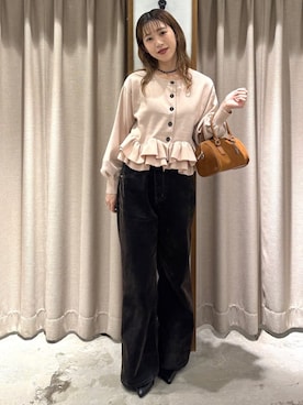 「archives（アルシーヴ）のアイテム（パンツ）」を使った、archivesさん（レディース・158cm）の秋コーディネート