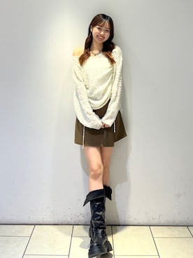 「archives（アルシーヴ）のアイテム（スカート）」を使った、archivesさん（レディース・165cm）の秋コーディネート