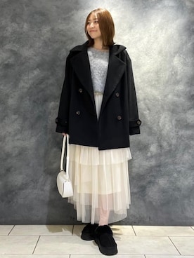 「archives（アルシーヴ）のアイテム（ジャケット/アウター）」を使った、archivesさん（レディース・162cm）の冬コーディネート