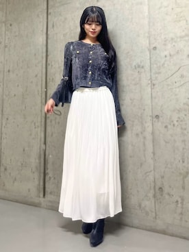 「archives（アルシーヴ）のアイテム（スカート）」を使った、archivesさん（レディース・160cm）の秋コーディネート