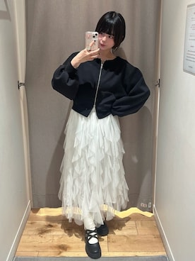 「archives（アルシーヴ）のアイテム（スカート）」を使った、archivesさん（レディース・150cm）の冬コーディネート