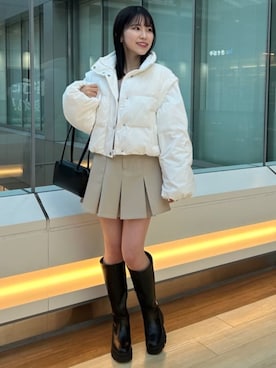 「archives（アルシーヴ）のアイテム（ジャケット/アウター）」を使った、archivesさん（レディース・160cm）の冬コーディネート