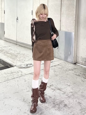 「archives（アルシーヴ）のアイテム（スカート）」を使った、archivesさん（レディース・159cm）の秋コーディネート