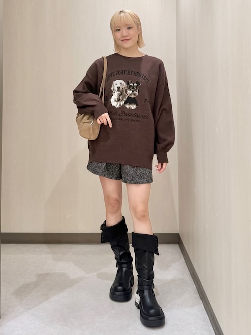 ベルト付ツイードショートパンツ（その他パンツ）｜archives