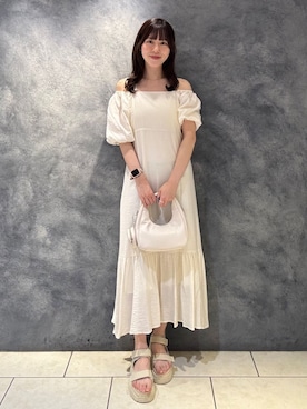 「archives（アルシーヴ）のアイテム（ワンピース/ドレス）」を使った、archivesさん（レディース・164cm）の夏コーディネート