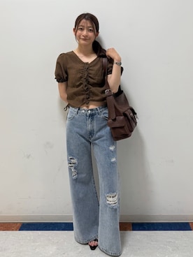 「archives（アルシーヴ）のアイテム」を使った、archivesさん（レディース・164cm）の夏コーディネート