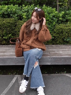 「archives（アルシーヴ）のアイテム（パンツ）」を使った、archivesさん（レディース・158cm）の秋コーディネート