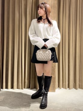 「アイテム（ボストンバッグ、グレー系）」を使った、archivesさん（レディース・162cm）の冬コーディネート