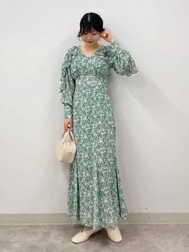 「archives（アルシーヴ）のアイテム（トレンチコート）」を使った、archivesさん（レディース・155cm）の冬コーディネート