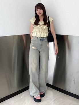 「archives（アルシーヴ）のアイテム」を使った、archivesさん（骨格ストレート・レディース・155cm）の夏コーディネート
