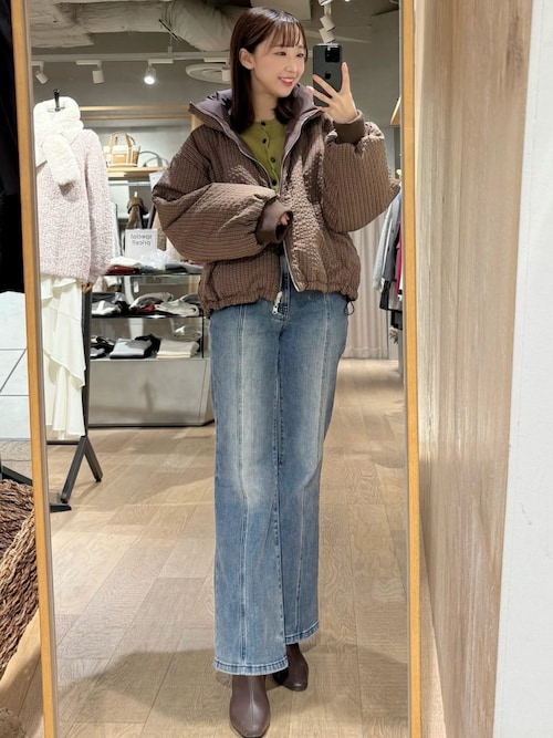 セール】チェックリバ－シブル中綿ブルゾン（ブルゾン）｜archives