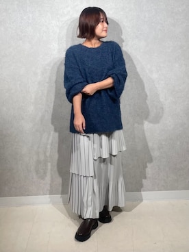 「archives（アルシーヴ）のアイテム（スカート）」を使った、archivesさん（レディース・156cm）の秋コーディネート