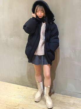 「archives（アルシーヴ）のアイテム（ジャケット/アウター）」を使った、archivesさん（レディース・152cm）の冬コーディネート