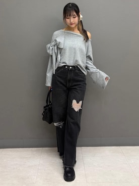 「archives（アルシーヴ）のアイテム（パンツ）」を使った、archivesさん（レディース・162cm）の秋コーディネート