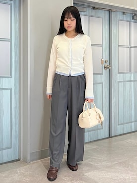 「archives（アルシーヴ）のアイテム（パンツ）」を使った、archivesさん（レディース・158cm）の春コーディネート