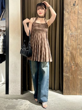 「archives（アルシーヴ）のアイテム（ワンピース/ドレス）」を使った、archivesさん（レディース・158cm）の夏コーディネート