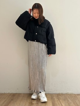 「archives（アルシーヴ）のアイテム（ブルゾン）」を使った、archivesさん（レディース・160cm）の冬コーディネート