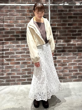 「archives（アルシーヴ）のアイテム（ブルゾン）」を使った、archivesさん（レディース・166cm）の秋コーディネート