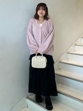 「アイテム（ボストンバッグ、グレー系）」を使った、archivesさん（レディース・158cm）の秋コーディネート