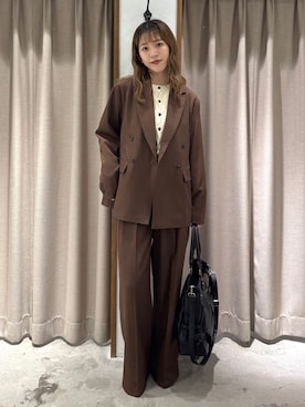 「archives（アルシーヴ）のアイテム（パンツ）」を使った、archivesさん（レディース・158cm）の秋コーディネート