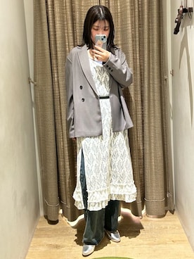 「archives（アルシーヴ）のアイテム（ジャケット/アウター）」を使った、archivesさん（レディース・160cm）の春コーディネート