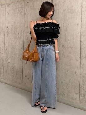 「archives（アルシーヴ）のアイテム」を使った、archivesさん（レディース・166cm）の夏コーディネート