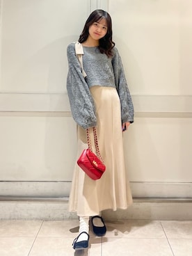 「ケーブルニット」｜「アイテム（ワンピース）」を使った、archivesさん（レディース・165cm）の冬コーディネート