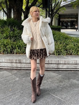 「archives（アルシーヴ）のアイテム（ジャケット/アウター）」を使った、archivesさん（レディース・159cm）の秋コーディネート