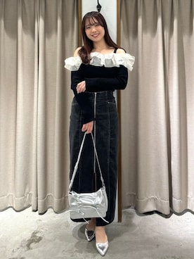 「archives（アルシーヴ）のアイテム（スカート）」を使った、archivesさん（レディース・158cm）の春コーディネート