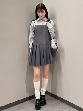 「韓国コーデ」｜「アイテム（ワンピース/ドレス）」を使った、archivesさん（レディース・157cm）の冬コーディネート
