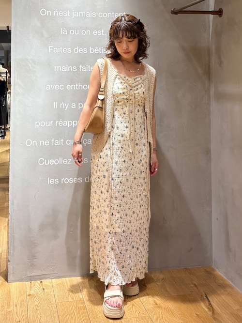 新品☆ellieのスラブニットベスト ELLIE スラブニットベスト GRAY