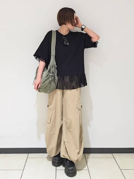 「archives（アルシーヴ）のアイテム」を使った、archivesさん（レディース・154cm）の夏コーディネート