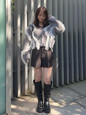 「archives（アルシーヴ）のアイテム（パンツ）」を使った、archivesさん（レディース・164cm）の秋コーディネート
