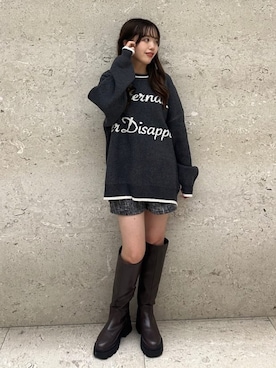 「ロゴニット」｜archivesさん（レディース・148cm）の秋コーディネート