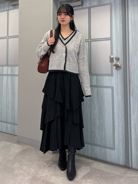 「archives（アルシーヴ）のアイテム（スカート）」を使った、archivesさん（レディース・160cm）の秋コーディネート