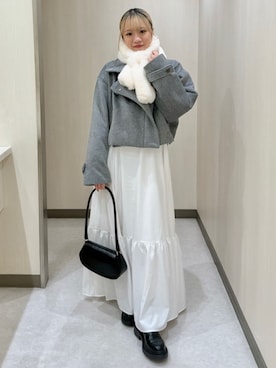 「archives（アルシーヴ）のアイテム（その他アウター）」を使った、archivesさん（レディース・151cm）の冬コーディネート