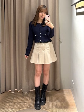 「archives（アルシーヴ）のアイテム（スカート）」を使った、archivesさん（レディース・164cm）の冬コーディネート