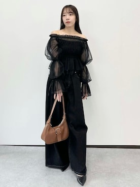 「archives（アルシーヴ）のアイテム（パンツ）」を使った、archivesさん（レディース・160cm）の春コーディネート